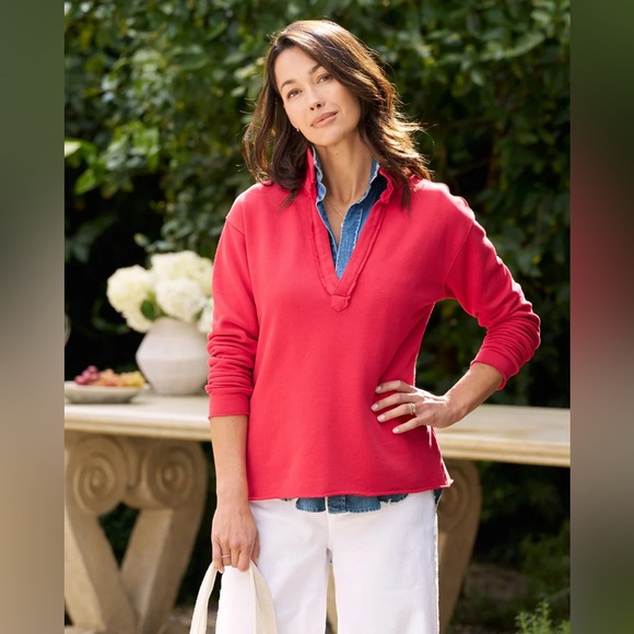 Frank and Eileen PATRICK Popover Henley TRIPLE FLEECE - Picture 1 of 10